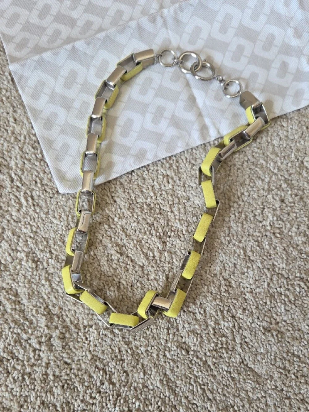 Diane Von Furstenberg chunky silver
